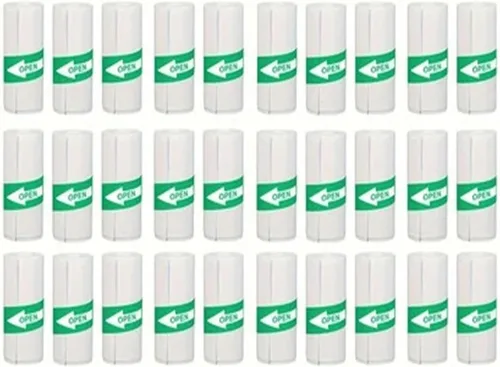 Vista 12 de Thermal Sticker Paper Roll, Thermal Printer Paper White Self-Adhesive 5-50 PCS(50PCS White Sticky)