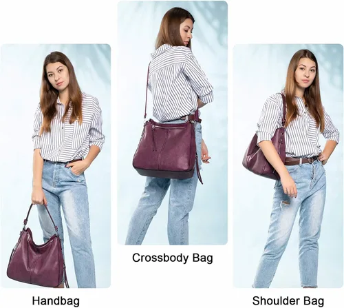 Vista 2 de Bolsos de mano para mujer diseño grande bolso tipo hobo de piel sintética
