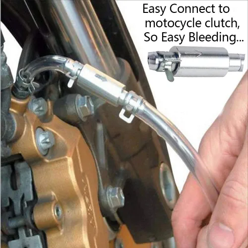Vista 7 de Brake Bleeder Hose- One Way Check Valve Tube Bleeding Tool Kit for Motorcycle Clutch 1 set