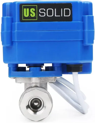 Vista 21 de Válvula de bola motorizada. Válvula de bola de acero inoxidable de 3/4" con puerto completo, 9-24V CC y configuración de retorno automático de 2