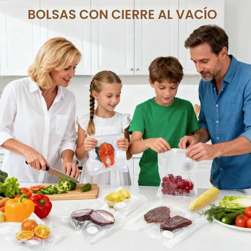 Vista 7 de 20 bolsas de sellado al vacío, bolsas reutilizables para sellar al vacío para alimentos, bolsas con cremallera al vacío sin BPA, bolsas Sous Vide