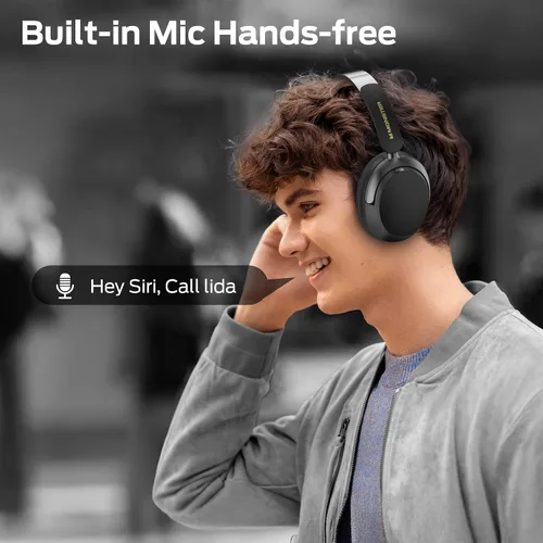 Vista 6 de Monster Persona 3rd ANC - Auriculares Bluetooth con Bluetooth 5.4, 70 horas de reproducción, cancelación de ruido con micrófono, auriculares