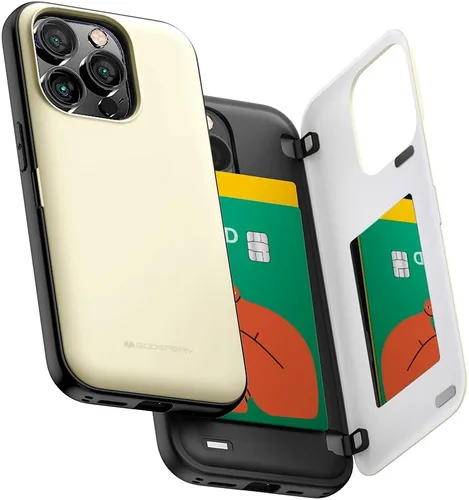 Vista 32 de GOOSPERY Parachoques magnético para puerta compatible con iPhone 15, funda con tarjetero, cartera con cierre magnético automático, protector de Azul