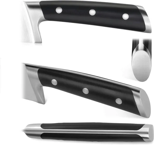 Vista 3 de Cangshan TS Series 1020786 - Juego de cuchillos para deshuesar y funda de madera forjados de acero 14C28N sueco de 6 pulgadas