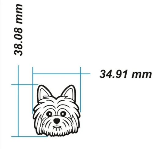Vista 2 de Damorr Dog Croc Charms German Shepherd Yorkshire Yorkie Compatible with Croc Clogs (2 pack)
