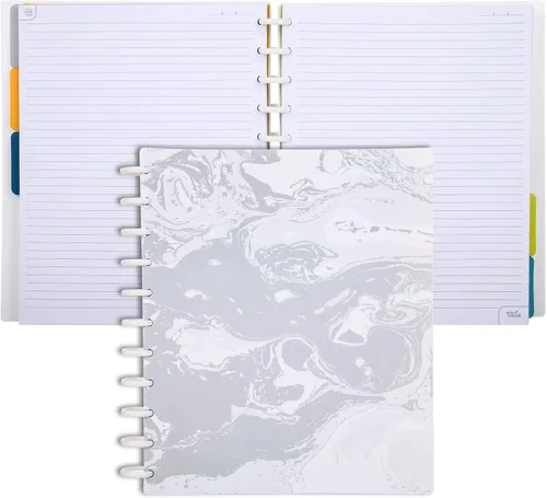 Vista 144 de Talia - Cuadernos de notas con tapas, planificador, personalizables, (Rosa de los 90, Junior (5.5 pulgadas x 8.5 pulgadas))