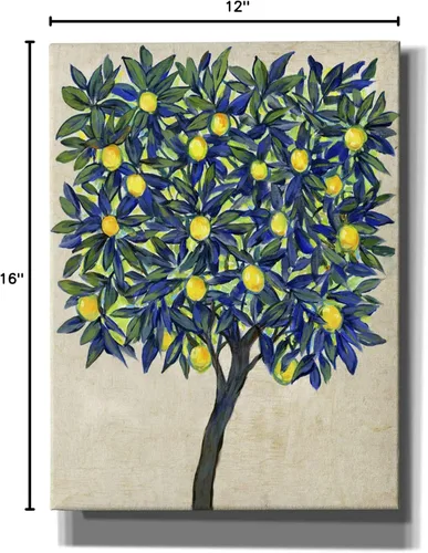 Vista 3 de Epic Graffiti 'Lemon Tree Composition II' por Tim O'Toole, arte de pared en lienzo, 12 x 16 pulgadas