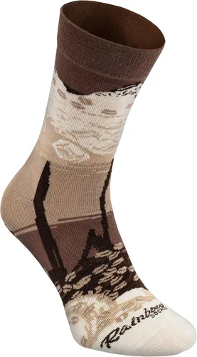 Vista 3 de Rainbow Socks - Calcetines divertidos para latas de café helado para hombres y mujeres
