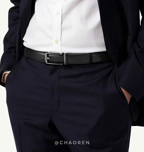 Vista 2 de CHAOREN Mens Dress Belt - Ratchet Belt Leather 1 14" Comfort Click - Perfect Companion to Mens Dress Shoes