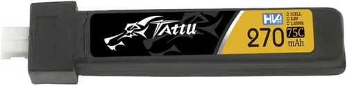Vista 2 de Buddy RC Tattu 270mAh 1S 75C 3.8V Paquete de batería Lipo de alto voltaje con JST-PHR 2.0 Plug (5pcs)