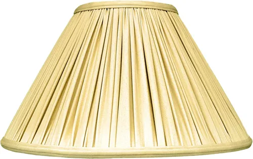 Vista 2 de Royal Designs Coolie Empire Gather - Pantalla plisada para lámpara, color dorado antiguo, 4.5 x 12 x 7.5 pulgadas