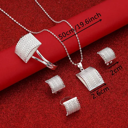 Vista 2 de Juego de joyas etíopes con collar, pendientes, anillo y brazalete africano para novia, Habesha Eritrea