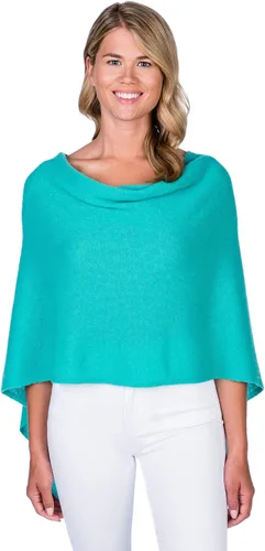 Vista 46 de CLAUDIA NICHOLE by Alashan Poncho estilo vestido, 100% cachemira Ejército/1032