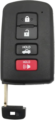 Vista 3 de Funda de repuesto para llavero para Toyota Highlander RAV4 Avalon Camry Corolla 2011-2019 sin llave, 4 botones