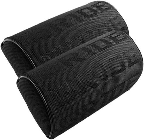 Vista 2 de W-POWER JDM - 4 cojines JDM para asiento de coche, almohada para reposacabezas con funda para cinturón de seguridad, material de asiento de cubo