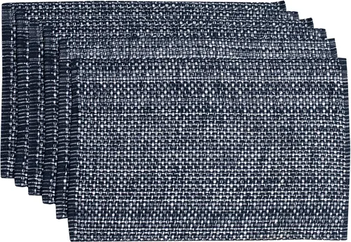 Vista 21 de Camino de mesa 100% algodón para mesas de comedor, rectangular, tejido de dos tonos, 72 x 13 pulgadas, suave y duradero, color negro (paquete de 1)
