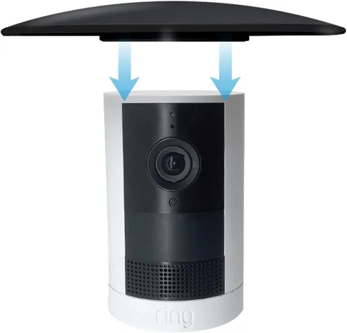 Vista 8 de Haoyou Cubierta de lluvia para Ring Outdoor Cam Plus y Ring Stick Up Cam Negro