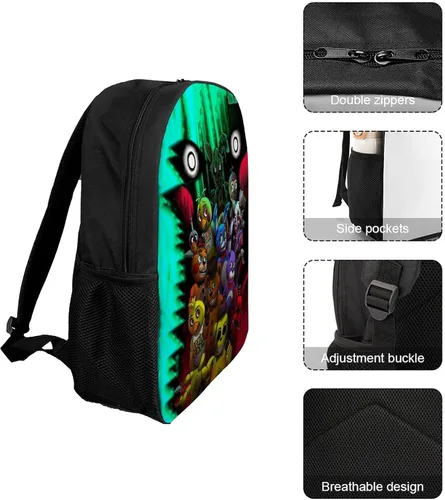 Vista 2 de 3D Backpack Multifunction Unisex Bookpack for Travel Daily Use Laptop Bag 17 Inch Teens Adults
