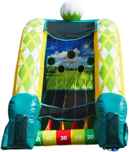 Vista 7 de JumpOrange Juego inflable de béisbol (con soplador y murciélago de espuma), niños y adultos, grado comercial, juego de alquiler, agujeros de tiro
