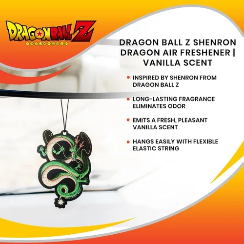 Vista 6 de Dragon Ball Z Shenron Dragon Dragon Ambientador, aroma a vainilla, eliminador de olores para casa, coche, oficina, ambientadores de sala limpia