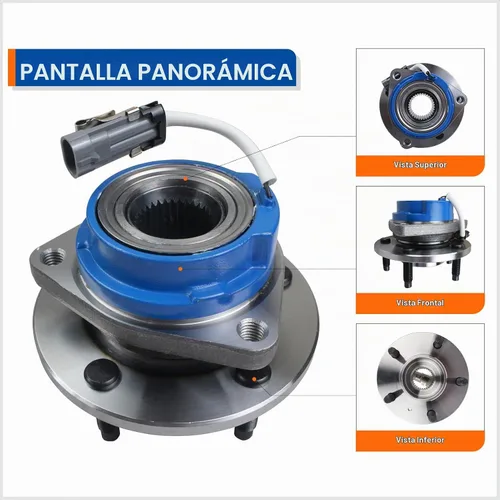 Vista 2 de PAROD Par 513121 Conjunto de cojinete de cubo de rueda delantera compatible con Cadillac DTS Eldorado Seville, Chevy Impala Monte Carlo, Buick