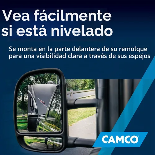 Vista 7 de Camco Camper/RV AccuLevel - Cuenta con nivelación de caravana delantera a trasera y de lado a lado, fácil de instalar (25563)