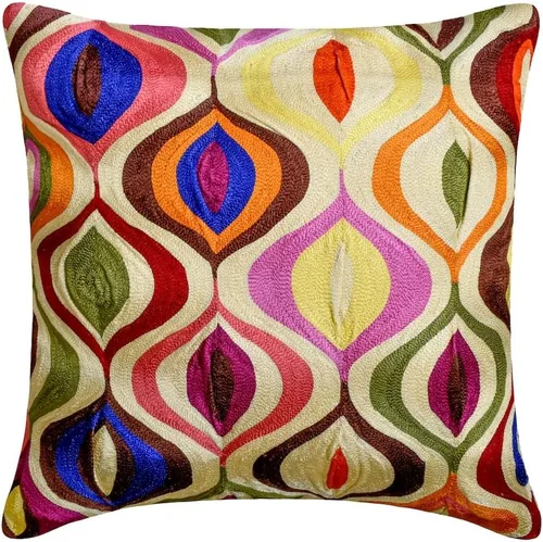 Vista 10 de The HomeCentric Funda de almohada color crema para sofá, funda de almohada moderna de 12 x 12 pulgadas, funda de almohada cuadrada de satén, funda