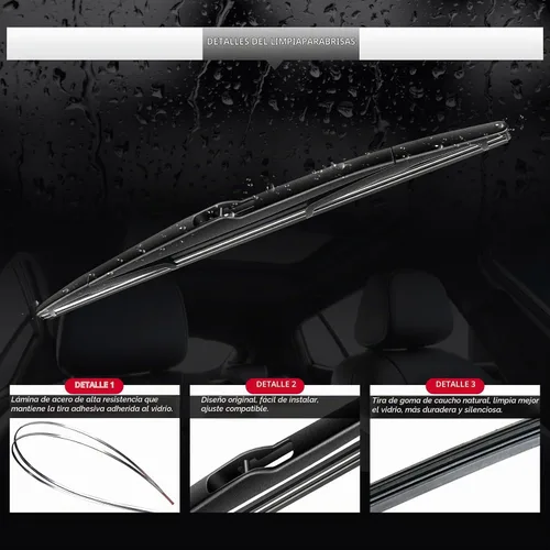 Vista 4 de Limpiaparabrisas trasero y brazo para BMW X3 2006-2010 para ventana
