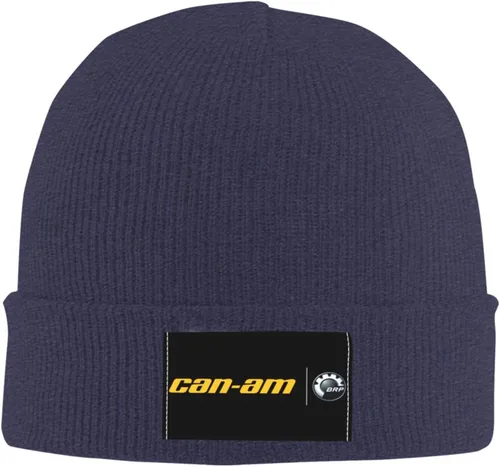 Vista 2 de Can-Am Spyder Print Beanie Hat Knit Hat Casual Hat para hombres mujeres negro