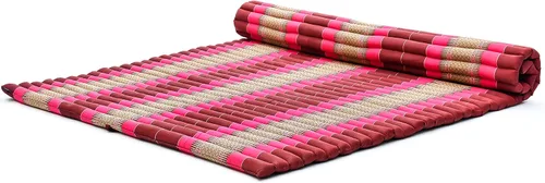 Vista 73 de Leewadee - Colchón de piso plegable - Futón japonés enrollable -Alfombra de tatami triple pliegue - Cama de piso para invitados - Colchón de camping