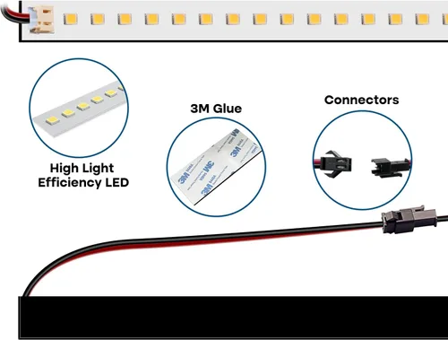 Vista 3 de Kit de reacondicionamiento magnético LED de 2 x 2 pies, kit de reacondicionamiento LED Troffer de 2 pies, 18 W, luz blanca diurna 5000 K, 0-10 V
