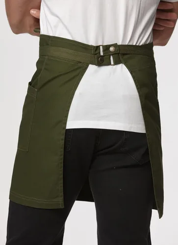 Vista 2 de Delantal unisex medio bistro delantal servidor con bolsillos impermeable 4251BY
