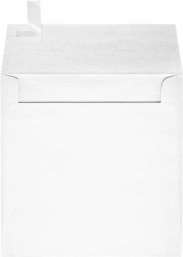 Vista 6 de LUXPaper Sobres de invitación cuadrados Despegar y prensar 6 x 6 pulgadas Rubio metálico Texto de 81 libras Cantidad de 1,000