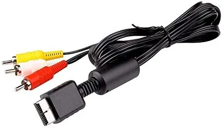 Vista 2 de RGEEK Cable AV PS2 PS3, cable compuesto AV a RCA para Sony Playstation 2 PS2 PS3 (6 pies)