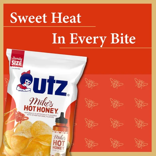 Vista 8 de Utz® Mike's Hot Honey - Papas fritas con sabor a miel; 2.625 onzas, 14