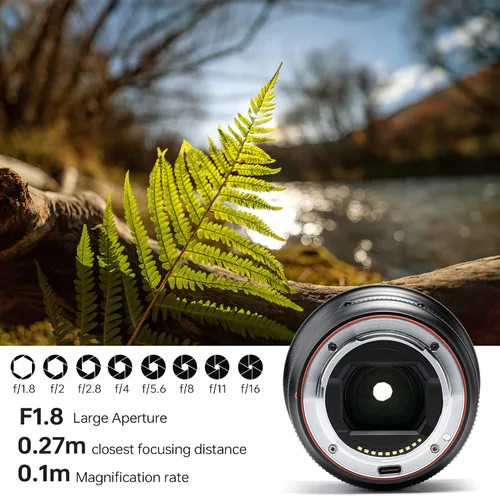 Vista 8 de VILTROX AF 16mm f/1.8 FE Lente de Enfoque Automático de Montura FE de Formato Completo, Lente Compatible con Cámaras Sin Espejo Sony E-Mount Alpha