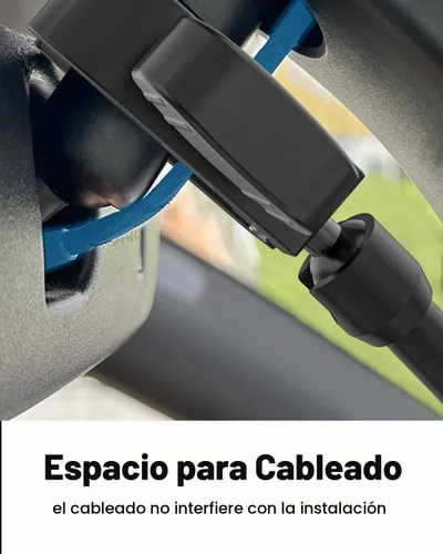 Vista 7 de Soporte universal para tableta de espejo retrovisor para automóvil [brazo mágico de metal] Soporte universal de metal para espejo retrovisor