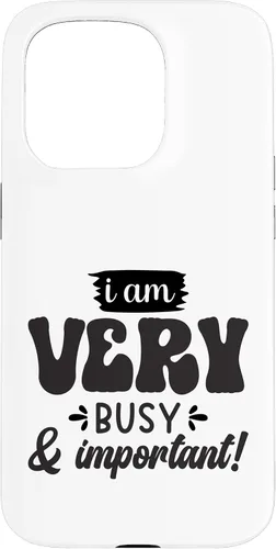 Vista 14 de Very Busy & Important Retro Groovy Text Design Case for iPhone 17