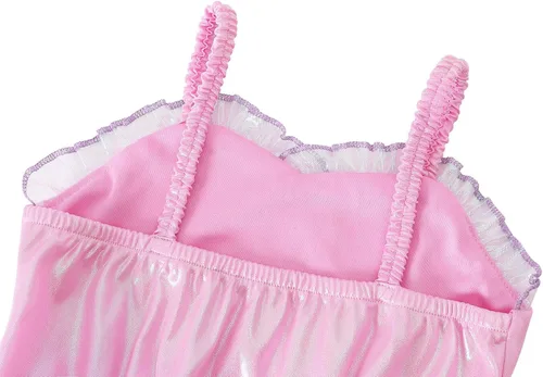 Vista 5 de AmzBarley Vestido de sirena para niñas pequeñas, disfraz de princesa para fiesta de cumpleaños, Halloween