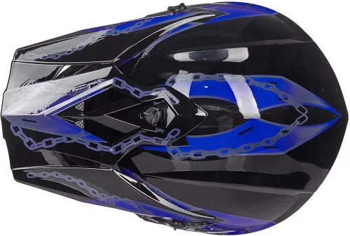 Vista 4 de ILM Casco de cara completa para motocicleta, motocross y cuatrimoto para niños y jóvenes, aprobado por el Departamento de Transporte de Estados