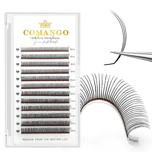 Vista 12 de CoMango Spikes - Extensiones de pestañas Flora 5D, color negro mate