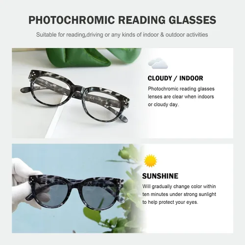Vista 5 de Eyekepper Gafas de lectura fotocrómicas de transición para mujer
