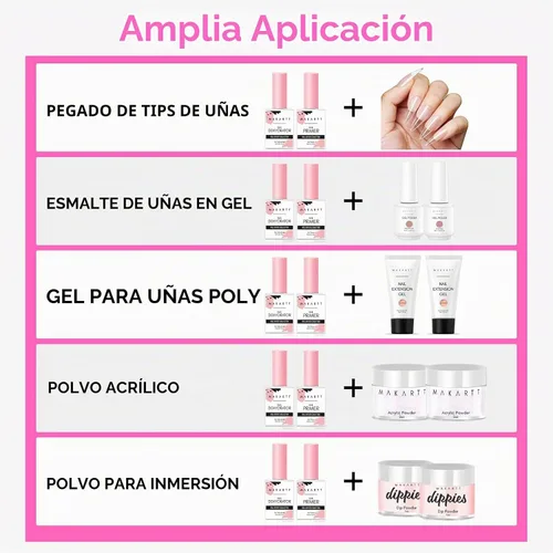 Vista 9 de Makartt - Juego de 2 deshidratadores e imprimación de uñas, 0.5 fl oz
