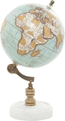 Vista 7 de Deco 79 Globo de mármol con base de mármol, 7 x 7 x 11 pulgadas, negro