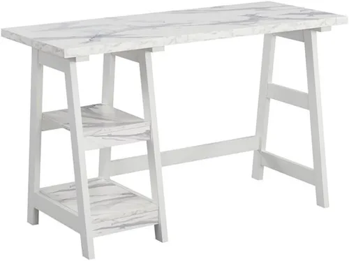 Vista 10 de Escritorio de caballete Convenience Concepts Designs2Go, Madera manufacturada, Blanco
