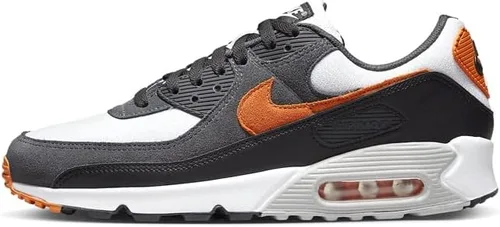 Vista 3 de Nike Air Max 90 BlancoNegroGris Humo ClaroEstrella de mar DM0029-101 Zapatos para hombre