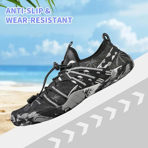 Vista 4 de Zapatos de playa y piscina de secado rápido, sin cordones, para mujeres y hombres, para surf, yoga y deportes acuáticos