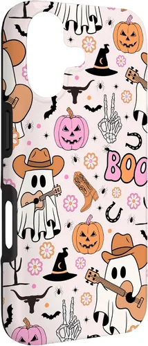 Vista 3 de Spooky Ghost Cowboy Cute Halloween Boo Western Retro Pastel Case for iPhone 17