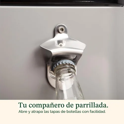 Vista 6 de Cuisinart Carro enfriador de 80 cuartos de galón, enfriador portátil de bebidas al aire libre con estante de almacenamiento, abridor de botellas