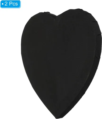 Vista 3 de PATIKIL Tablero de lienzo de corazón de 7.9 pulgadas para pintar, 2 paneles estirados en blanco para óleo, acrílico en forma de círculo, caballete